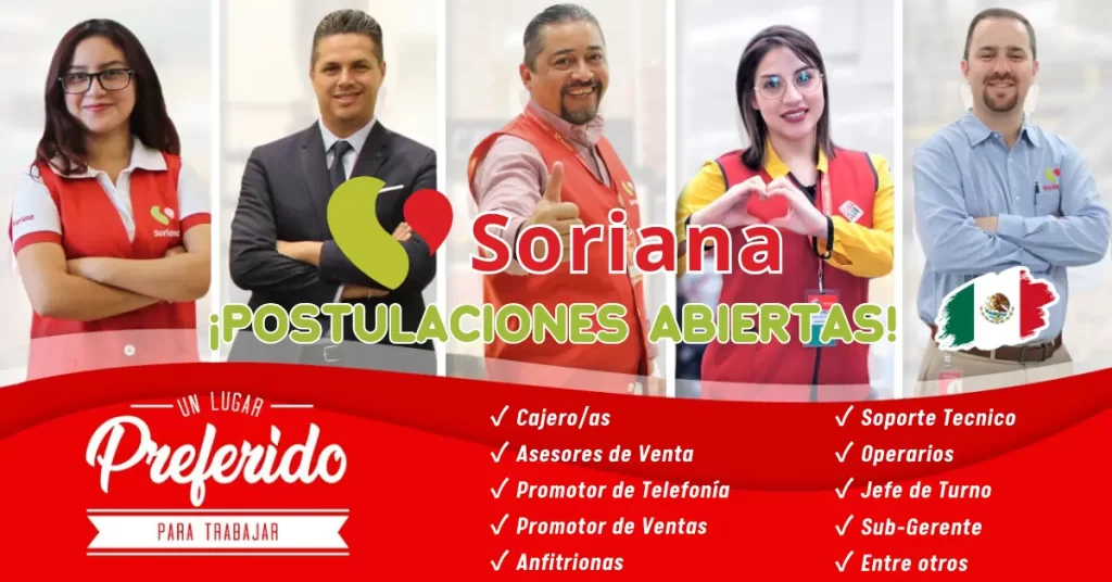 ¡Únete a Nuestro Equipo en Soriana! 🛒🌟
