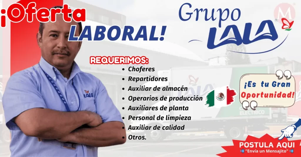 ¡Únete a la Familia LALA!🌟 - Convocatoria de Empleo